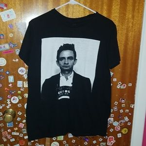 Johnny Cash mugshot shirt